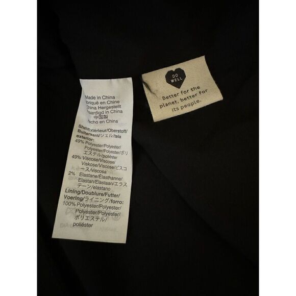 Madewell Caldwell Double-Breasted Drapeweave Blazer True Black NWT XL - Picture 6 of 6